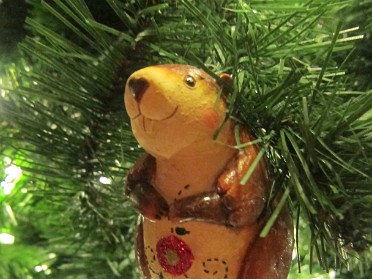 20121129a Burnham Trip Holiday Christmas Disney Wilderness Lodge Decorations Florida