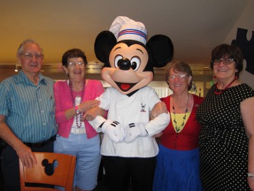 20130324a Boblenz Burnham Mantey Trip Disney Chef Mickey's Character Breakfast Contemporary Resort Magic Kingdom Florida