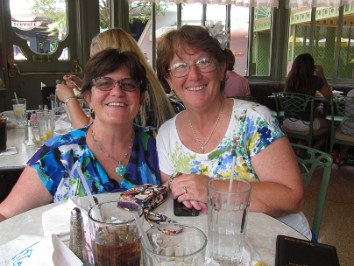 20130608a Burnham Mantey Trip DIsney Magic Kingdom Plaza Restaurant Florida