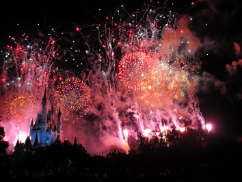 20130705a Burnham Szandzik Trip Holiday Independence Day Disney Magic Kingdom Fireworks Florida