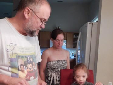 20140617a Burnham Campbell Mantey Trip Grandchiblens Chocolate Chip Panny Cakes Florida