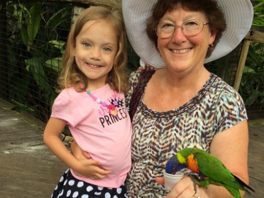 20140620d Burnham Campbell Trip Day On The East Coast Brevard Zoo Lorikeet Feeding Florida