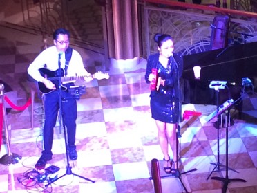 20140723e Burnham Mantey Trip 1st Disney Dream Cruise Day 4 At Sea See You Real Soon Lobby Party To Stars And US Mainland In The Distance Caribbean Sea