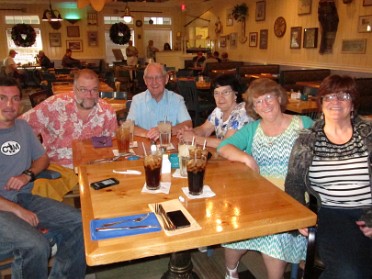 20141227a Boblenz Burnham Mantey Trip Disney Olivia's Cafe Dinner Old Key West Resort Florida