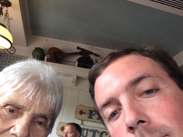 20150414a Burnham Trip Irene Dan Disney Magic Kingdom Selfie Florida