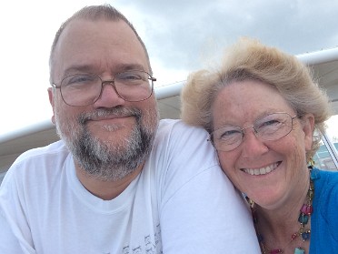 20150425a Burnham Trip 2nd Cruise Disney Fantasy Day 1 Cruise Terminal Cabana Breakfast Lobby Stateroom Drill Sailing Away Artist's Palette Origami Blanket Florida Caribbean Sea