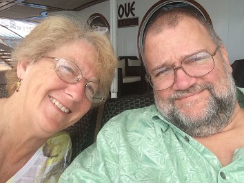 20150501a Burnham Trip 2nd Cruise Disney Fantasy Day 7 Castaway Cay Final Sunset Royal Palace Origami Towel Castaway Cay