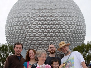 20160215a Bourland Burnham Campbell Trip Disney Epcot Teppan Edo Florida