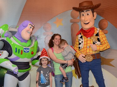 20160216j Bourland Burnham Campbell Trip Disney Hollywood Studios - Buzz And Woody Disney Formals Florida
