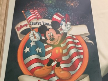 20170704g Burnham Trip 3rd Cruise Disney Fantasy Day 7 Enchanted Garden Caribbean Sea