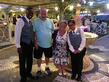 20170707d Burnham Trip 3rd Cruise Disney Fantasy Day 10 Enchanted Garden Caribbean Sea