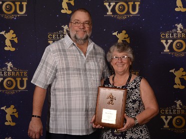 20181105a Burnham Work Vicki Disney Magic Kingdom 10 Year Service Celebration Florida