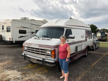 20190702a Burnham Trip RV 1993 Dodge Camper Van Camping Storage Florida