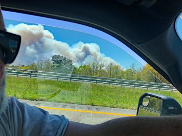 20220403a Burnham Camping Trip Forest Fires Along Interstate 10 Near Pensacola Florida