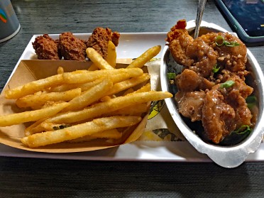 20221120c Burnham Trip Camping Dinner Wharf Casual Seafood Marianna Florida