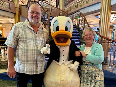 20230305c Burnham Szandzik Trip Disney 4th Cruise Day 2 At Sea Lobby And Shopping District Eastern Caribbean