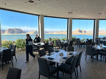 20230530z Burnham Trip Western US Grand Circle Tour Dinner Lake Powell Resort Rainbow Room Arizona