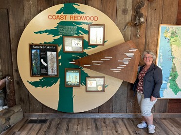 20230612v Burnham Trip Western US Grand Circle Tour Hiouchi Visitor Center Jedediah Smith Redwoods State Park California