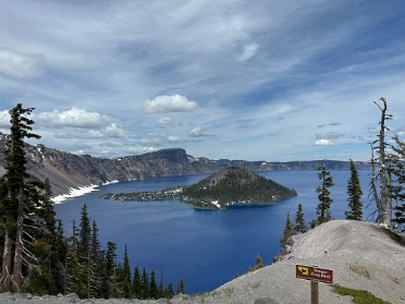 20230613w Burnham Trip Western US Grand Circle Tour Discovery Point Crater Lake National Park Oregon