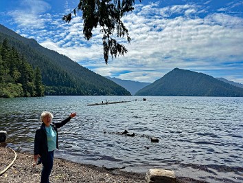 20230615x Burnham Trip Western US Grand Circle Tour North Shore Lake Crescent Olympic National Park Washington