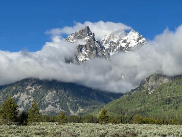 20230624d Burnham Trip Western US Grand Circle Tour Cathedral Group Turnout Grand Teton National Park Wyoming