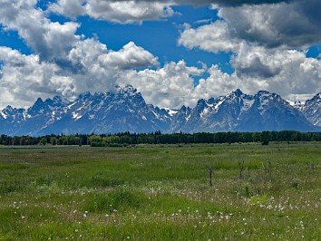 20230624r Burnham Trip Western US Grand Circle Tour Elk Ranch Flats Turnout Grand Teton National Park Wyoming
