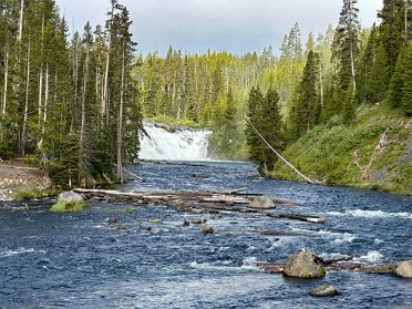 20230625q Burnham Trip Western US Grand Circle Tour Lewis Falls Yellowstone National Park Wyoming
