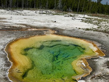 20230625w Burnham Trip Western US Grand Circle Tour Biscuit Basin Yellowstone National Park Wyoming