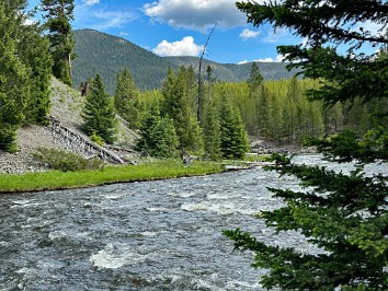 20230626n Burnham Trip Western US Grand Circle Tour Firehole Canyon Drive River Falls Yellowstone National Park Wyoming