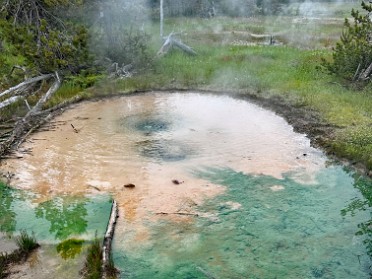 20230627o Burnham Trip Western US Grand Circle Tour Black Sand Basin Yellowstone National Park Wyoming