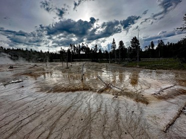 20230627q Burnham Trip Western US Grand Circle Tour Fountain Paint Pots Yellowstone National Park Wyoming