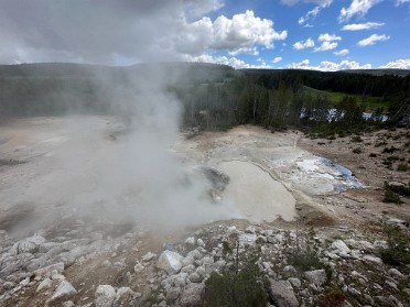 20230628r Burnham Trip Western US Grand Circle Tour Sulfur Caldron Yellowstone National Park Wyoming
