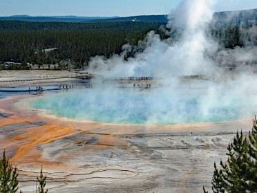 Nikon 20230626k Burnham Trip Western US Grand Circle Tour Hike Grand Prismatic Overlook Yellowstone National Park Wyoming