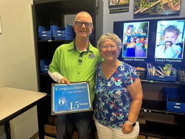 20230812a Burnham Kuhlmann Work Mike Disney 15 Years Service Party Disney's Hollywood Studios Orlando Florida