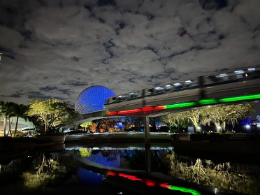 20231221a Burnham Trip Disney Epcot Holiday Decor Orlando Florida