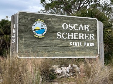 20240111a Burnham Trip Gulf Coast Park Stamps Oscar Scherer State Park Osprey Florida