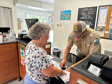 20240822e Burnham Trip Park Stamps Koreshan State Park Florida