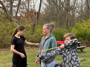 20241030a Bourland Burnham Campbell Birthday Park Play Lily 15th Michigan