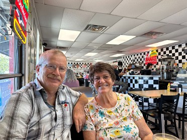 20241125a Burnham Mantey Camping Trip Lunch Shake Station Florida