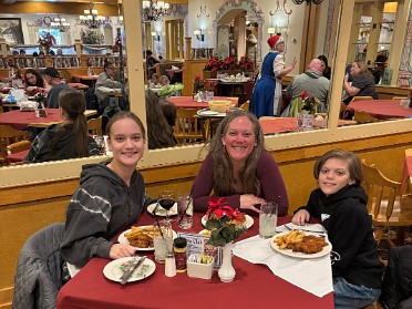 20250125a Burnham Campbell Birthday Lunch Jamie 38th Frankenmuth Michigan