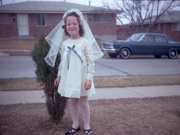 19680303a Boblenz Church Vicki 1st Communion