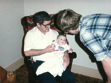 19850425a Boblenz Burnham Mantey Poorman Visiting Ohio