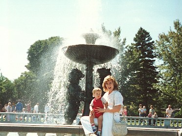 19860501b Burnham Szandzik Trip Visiting Detroit Zoo Dave Sue