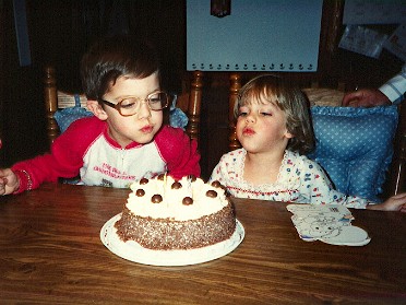 19910108a Boblenz Burnham Birthday Dan 6th Jamie 4th Jim Rosemary