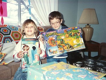 19910108b Burnham Cove Birthday Dan 6th Jamie 4th