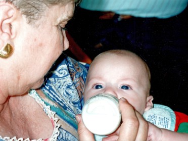 19941013a Blair Birthday Justin 6 Months Michigan