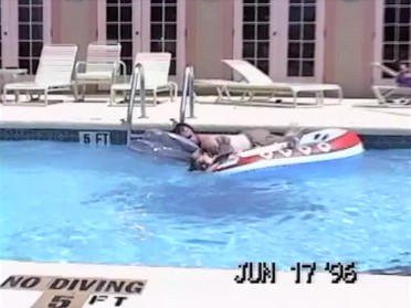 19960617b Burnham Trip USA Space Camp East Coast Meanwhile Back In Cocoa For Swimming Florida