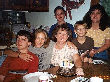 20000930a Burnham Mantey Birthdays Party Vicki 40th Jacob 12th