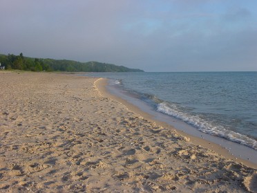 20010526a Burnham Roberts Trip Camping Church Memorial Day Sunrise On The Beach Michigan