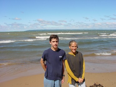 20010831b Burnham Trip Camping Upper Peninsula Friday Afternoon Beach Walk Michigan